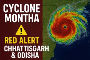 Cyclone Montha Alert: बस्तर, महासमुंद, कांकेर, धमतरी और रायगढ़ में मूसलाधार बारिश का अलर्ट Web Morcha Cyclone Montha Alert: बस्तर, महासमुंद, कांकेर, धमतरी और रायगढ़ में मूसलाधार बारिश का अलर्ट