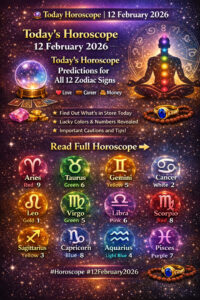🔮 Today Horoscope 12 February 2026: मेष से मीन तक जानें कैसा रहेगा आज का दिन