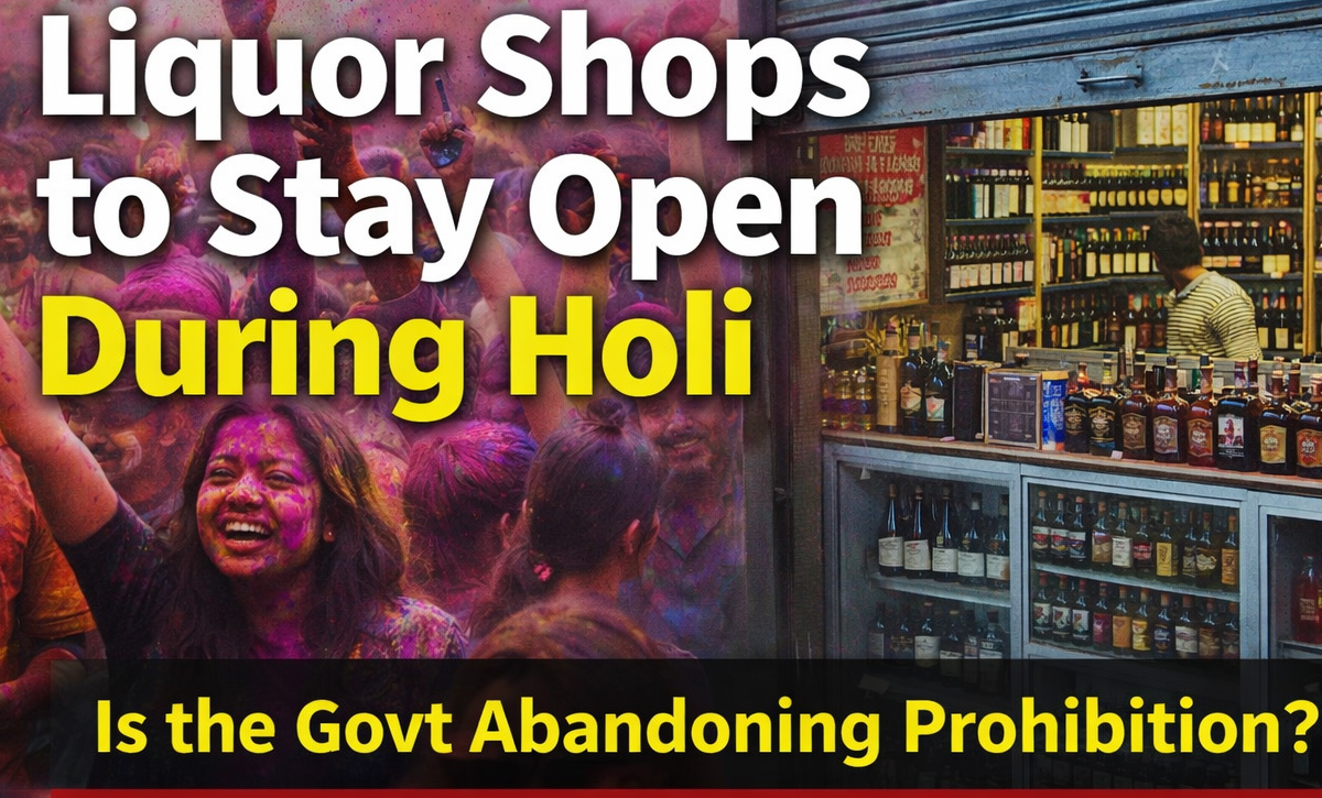 होली पर खुलेंगी शराब दुकानें: क्या छत्तीसगढ़ सरकार शराबबंदी से दूर जा रही है?