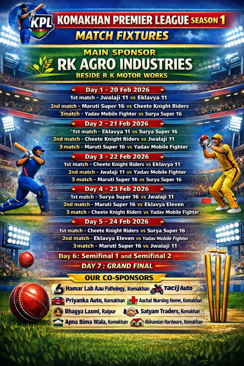 WebMorcha Web Morcha Komkhan Premier League (KPL) Season 1 to begin on February 20