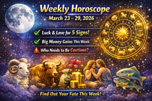 Weekly horoscope March 23 to 29 2026 zodiac signs astrology luck love money prediction image
