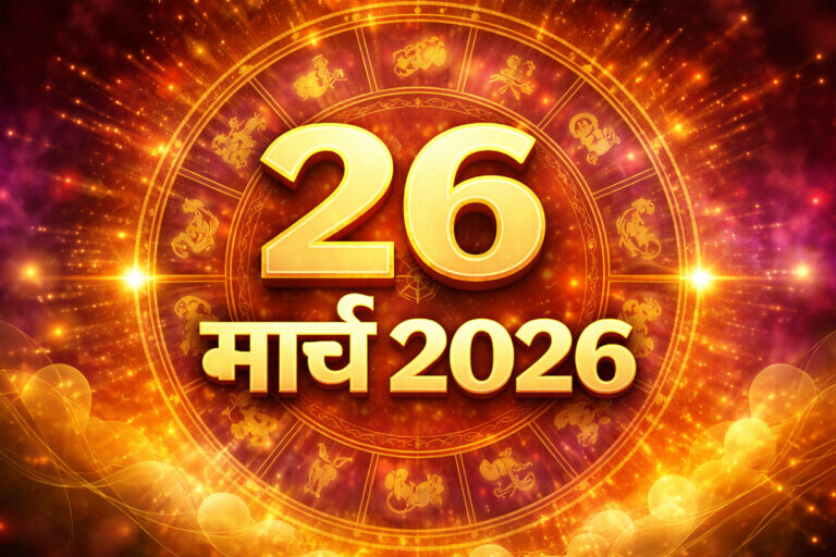 WebMorcha Web Morcha 26 मार्च 2026 का राशिफल: सभी 12 राशियों का दैनिक भविष्यफल