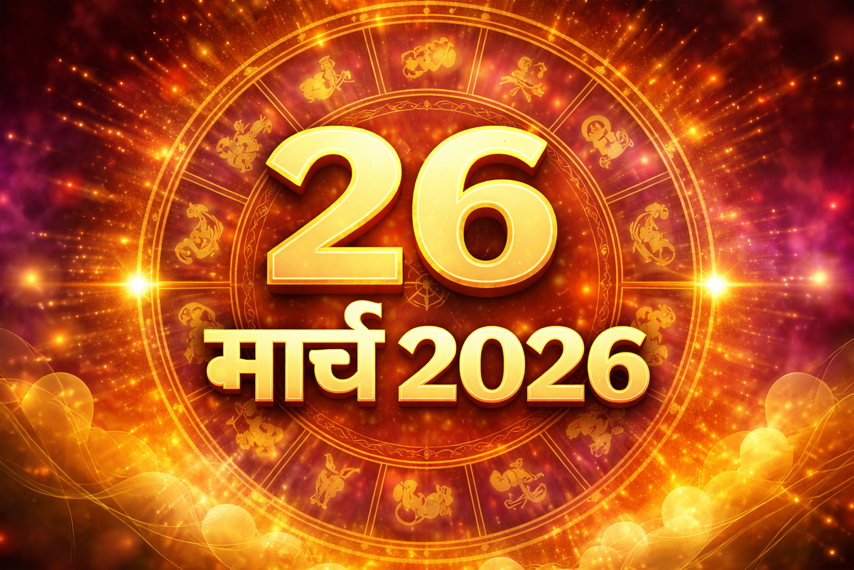 WebMorcha Web Morcha 26 मार्च 2026 का राशिफल: सभी 12 राशियों का दैनिक भविष्यफल