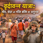 “वृंदावन यात्रा अनुभव – बांके बिहारी मंदिर की भीड़, यमुना घाट और बंदर की घटना”