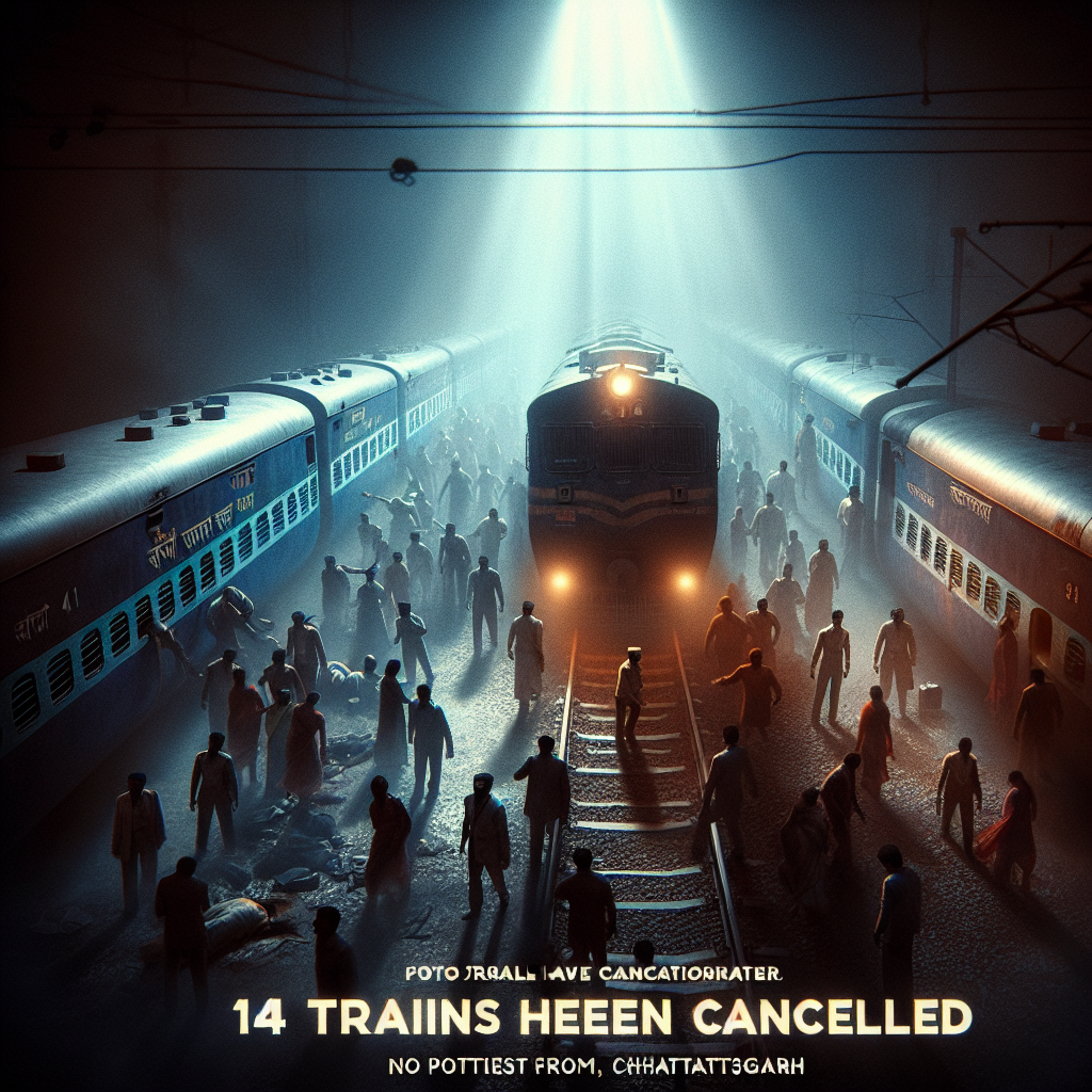 🚨 रेलगाडी यात्रियों के लिए महत्वपूर्ण सूचना: छत्तीसगढ़ से जाने वाली 14 ट्रेनों का हुआ रद्दीकरण, यात्रा से पहले अवश्य पढ़ें खबर! 🚄