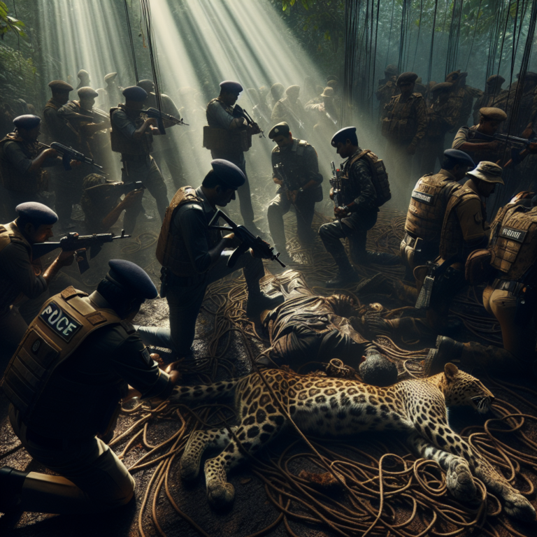 कोंडागांव: वन विभाग की बड़ी कार्रवाई, तेंदुए की खाल सहित 9 तस्करों की धleen, पकड़ी तस्करी नेटवर्क की कड़ियाँ!