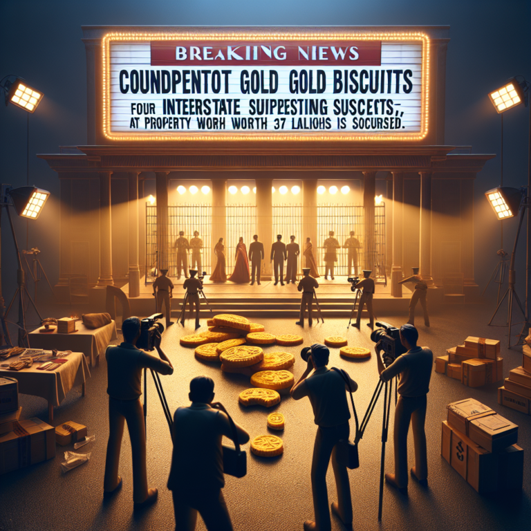 अंबिकापुर: नकली सोने के बिस्किट से ठगी का भंडाफोड़, चार अंतरराज्यीय आरोपी गिरफ्तार, 37 लाख का माल जब्त!