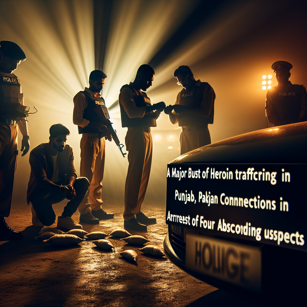 "रायपुर में हेरोइन तस्करी का बड़ा पर्दाफाश: पंजाब-पाकिस्तान का जाल, चार फरार आरोपी गिरफ्तार!"