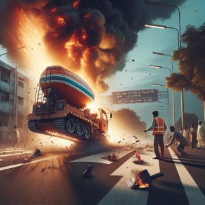 रायपुर में धमाका: रोड मार्किंग मशीन में आग ने मचाई अफरातफरी, चालक की चतुराई से टला बड़ा हादसा!