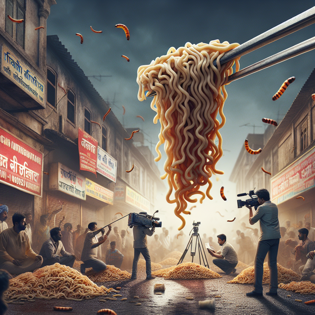 कोंडागांव: नूडल्स में कीड़ों की सनसनी, खाद्य सुरक्षा विभाग ने दुकान से किए नमूने जब्त!