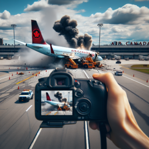 न्यू यॉर्क एयरपोर्ट पर एयर कनाडा जेट ने ग्राउंड वाहन को टक्कर मारी