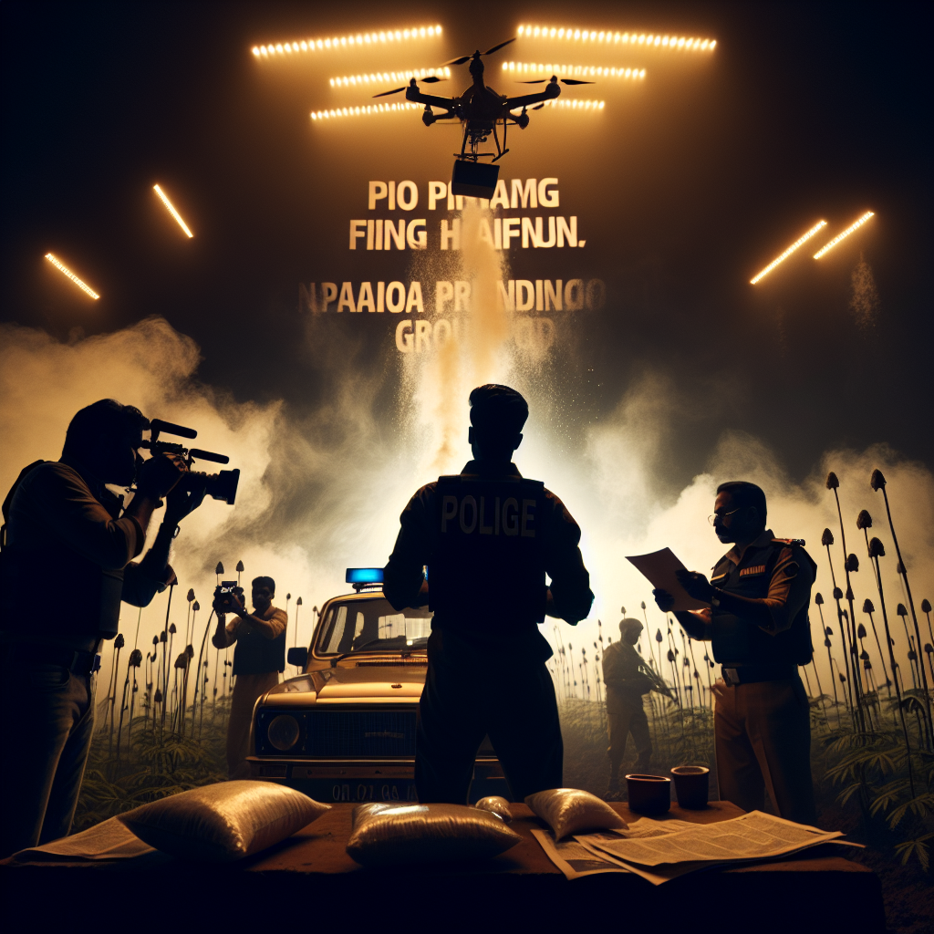 WebMorcha Web Morcha "रेड अलर्ट: रायगढ़ में ड्रोन से हुई अफीम खेती की पहचान, NPG ने दी कड़ी चेतावनी!"