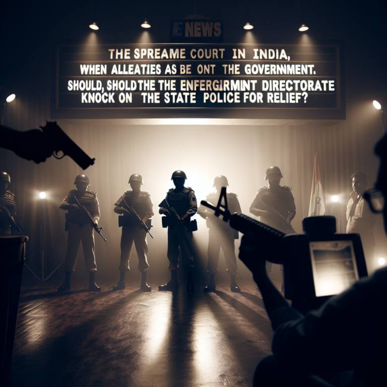 सुप्रीम कोर्ट का बड़ा सवाल: जब आरोप CM और सरकार पर हो, क्या ED राहत के लिए राज्य पुलिस का दरवाजा खटखटाए?