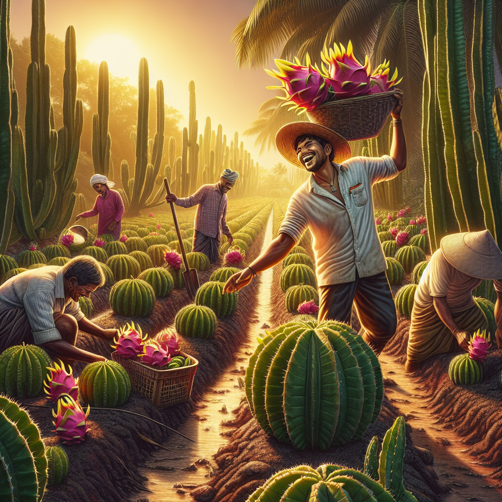 ड्रैगन फल: कंटीले कैक्टस से भारतीय किसानों की कमाई में बढ़ोतरी Web Morcha ड्रैगन फल: कंटीले कैक्टस से भारतीय किसानों की कमाई में बढ़ोतरी