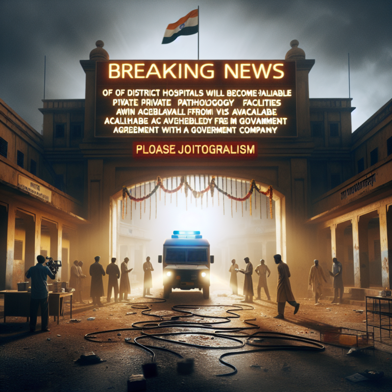 दिसंबर से जिला अस्पतालों में मिलेगी प्राइवेट जैसी पैथालॉजी सुविधा! सरकारी कंपनी के साथ हुआ MOU, जानें पूरी खबर!