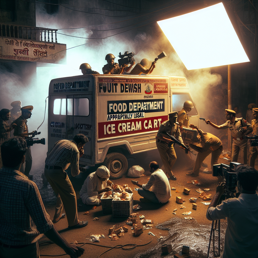 छत्तीसगढ़: रेहड़ी कानूनी आइसक्रीम फैक्ट्री पर खाद्य विभाग का छापा, मचा हड़कंप!