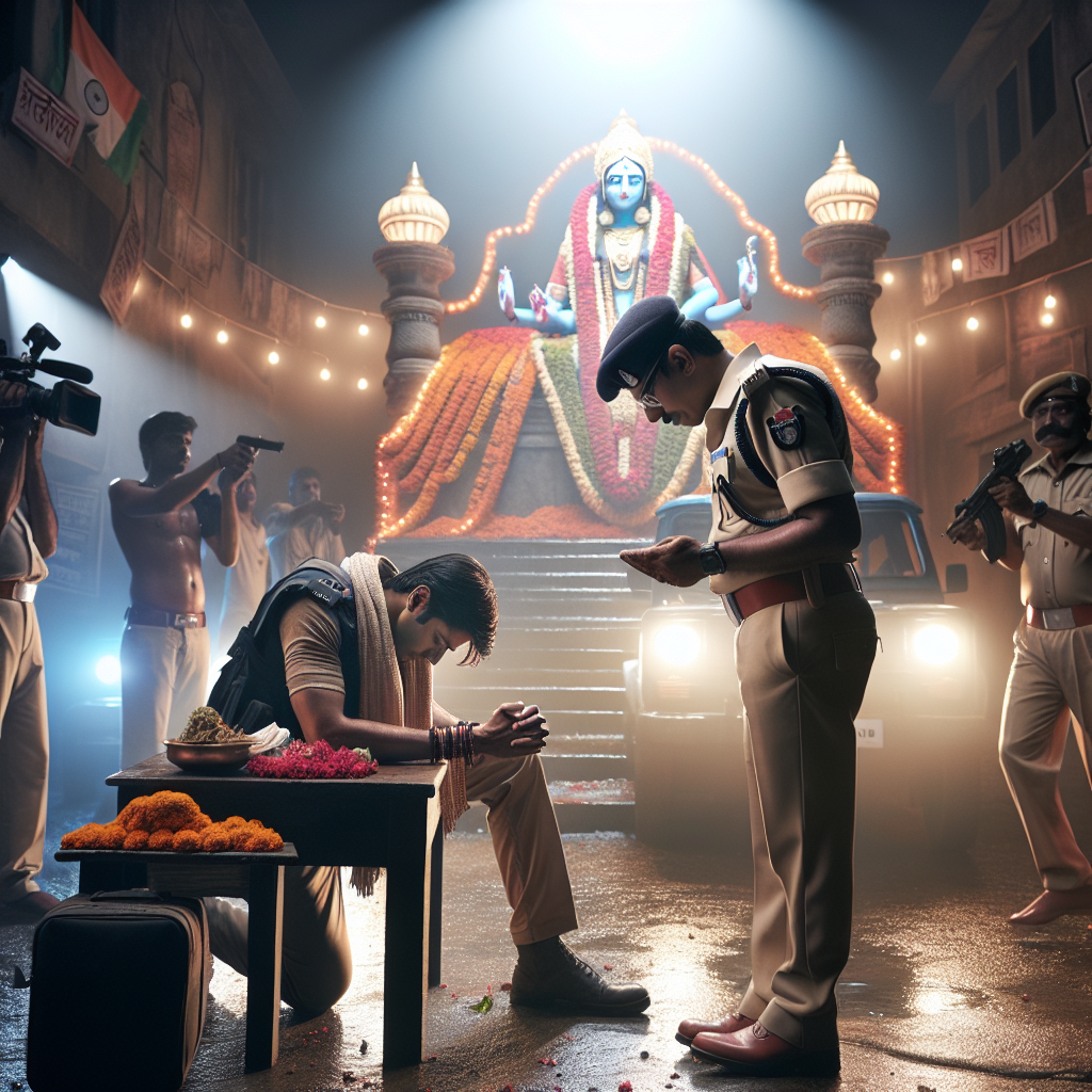 राजनांदगांव पुलिस ने ड्यूटी के बाद मां बम्लेश्वरी के चरणों में किया साश्वत प्रणाम, रामनवमी पर मनाई श्रद्धा!