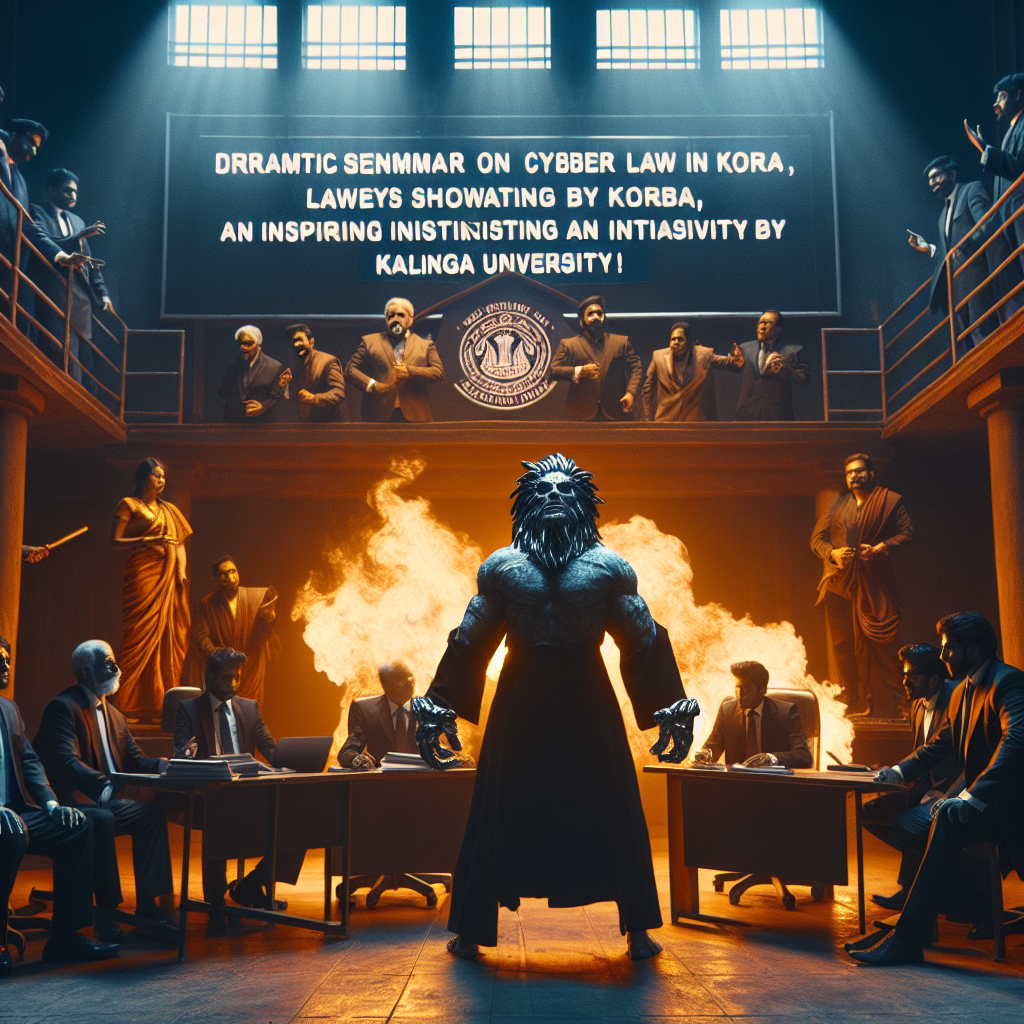 Home Web Morcha <p><strong>कोरबा में साइबर लॉ पर जोरदार सेमिनार: अधिवक्ताओं ने दिखाई प्रतिभा, कलिंग विश्वविद्यालय की प्रेरक पहल!</strong></p>