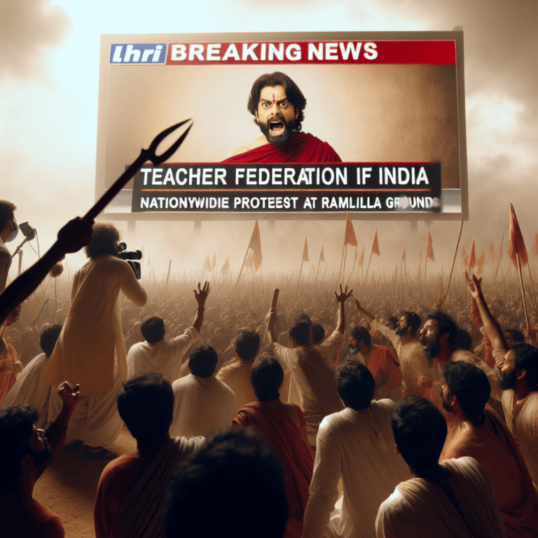 <p><strong>"टेट का विरोध: टीचर फेडरेशन आफ इंडिया ने रामलीला मैदान में किया राष्ट्र व्यापी आंदोलन का एलान, VIRAL VIDEO से मची गर्माहट!"</strong></p>