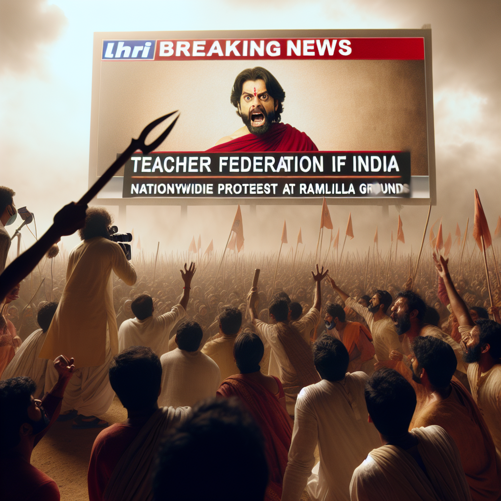 "टेट का विरोध: टीचर फेडरेशन आफ इंडिया ने रामलीला मैदान में किया राष्ट्र व्यापी आंदोलन का एलान, VIRAL VIDEO से मची गर्माहट!"