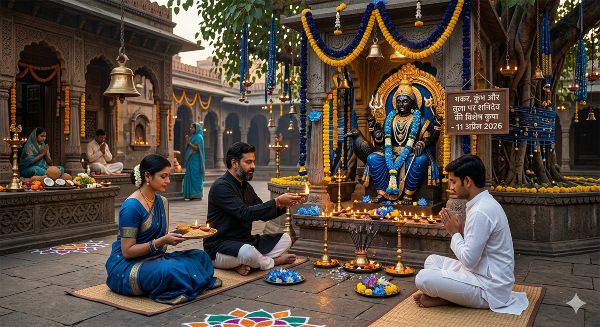 मकर, कुंभ और तुला राशि पर बरसेगी शनिदेव की असीम कृपा, जानें 11 अप्रैल का भाग्यफल