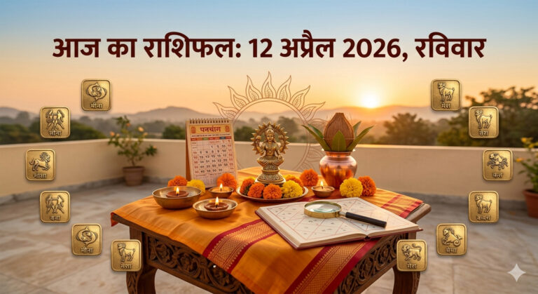 12 April 2026 Rashifal: आज का राशिफल 12 अप्रैल 2026: रविवार को किन राशियों पर बरसेगी सूर्य देव की कृपा? जानें मेष से मीन तक का भाग्य