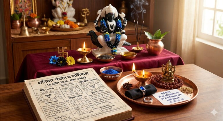 “Rashifal 18 April 2026: शनिवार को इन 4 राशियों को रहना होगा सावधान, जानें अपना शुभ अंक, रंग और सटीक उपाय”