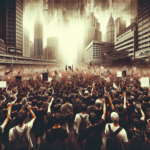 गाज़ा में इजराइल के फ़लस्तीनी मृत्युदंड कानून के खिलाफ विरोध प्रदर्शन