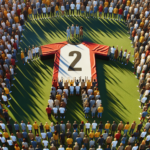 खिलाड़ी की जर्सी नंबर के लिए मानव आकृति में अधिकतम प्रतिभागी