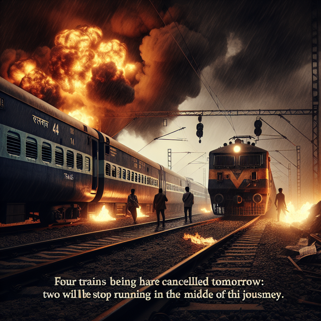 Home Web Morcha 🚨 ट्रेनों का बड़ा झटका: कल चार ट्रेनें होंगी रद्द, दो बीच सफर में ही रोकेंगी चलना! जानें कौन सी हैं ये ट्रेनें! 🚆✋