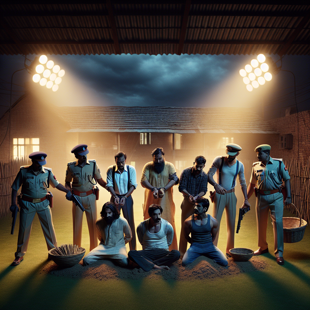 <p><strong>रायपुर: राजनंदगांव में आईपीएल मैच के दौरान फार्महाउस में लगा जुआ, पुलिस ने पांच आरोपियों को किया गिरफ्तार!</strong></p>