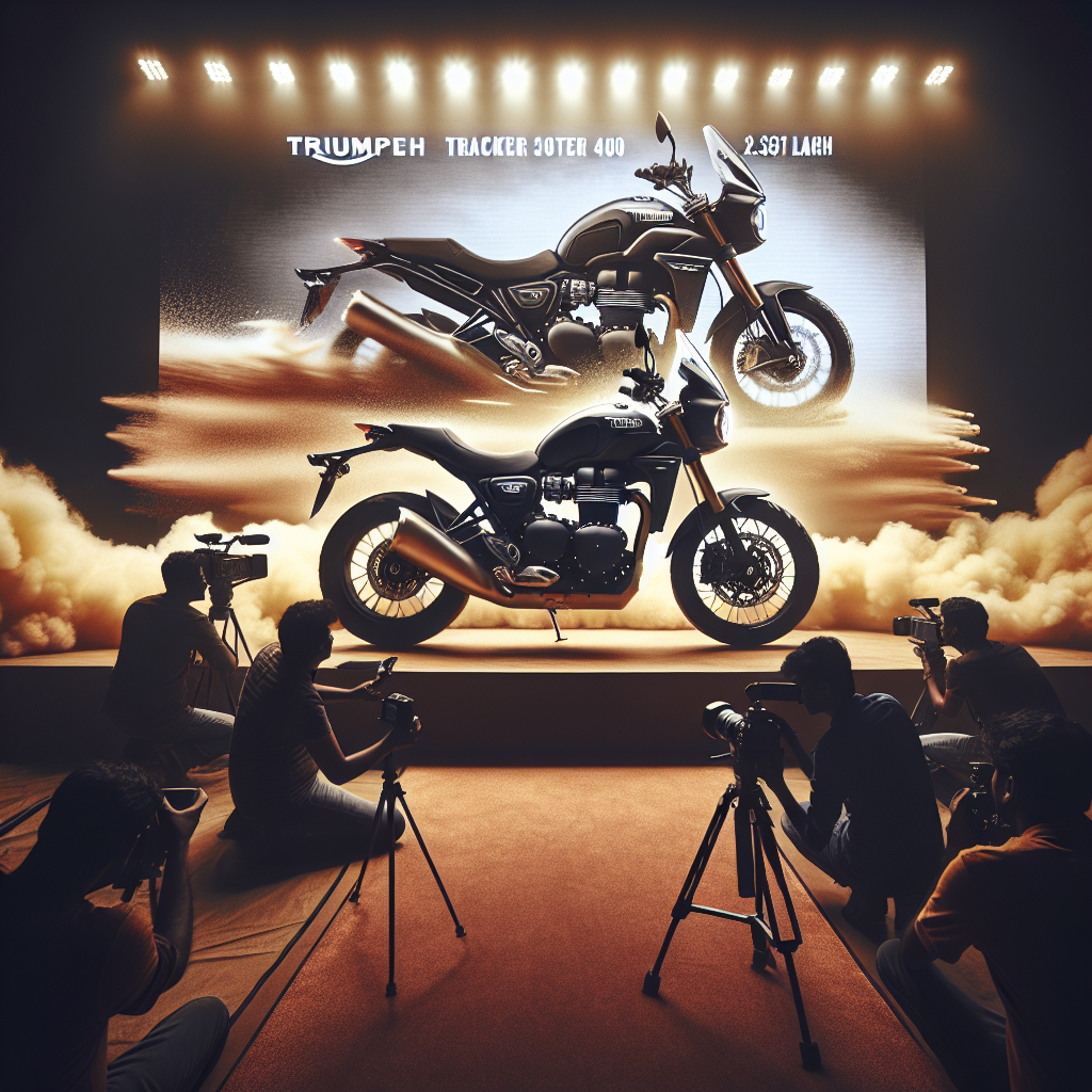 Home Web Morcha 🚨 ₹2.46 लाख में लॉन्च हुई Triumph Tracker 400 बाइक! जानें इसकी दमदार इंजन और शानदार फीचर्स!