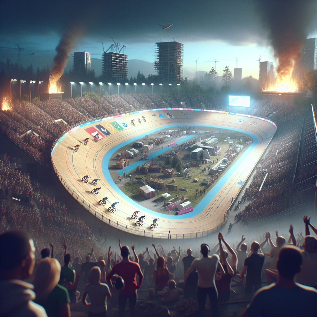 रियो: ओलंपिक पार्क में वेलोड्रोम की छत में आग का नुकसान Web Morcha sitename%