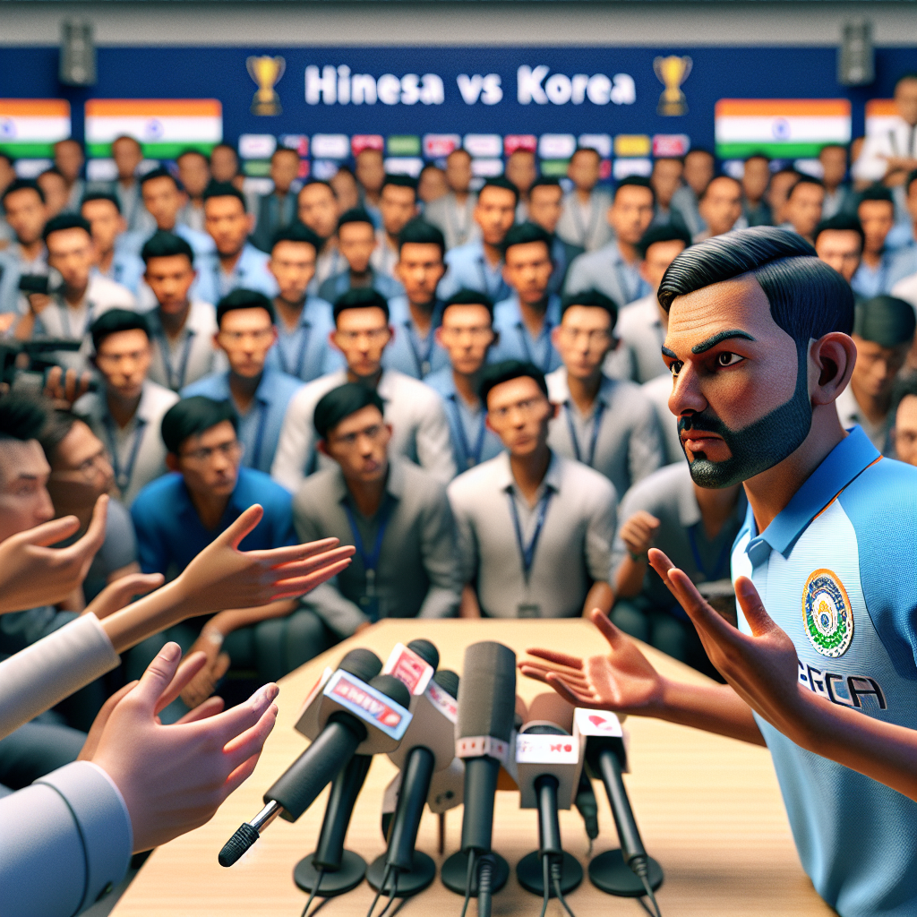 भारत कप्तान विशाल उप्पल का बड़ा बयान: 'कोरिया के खिलाफ जीतना जरूरी' Web Morcha भारत कप्तान विशाल उप्पल का बड़ा बयान: 'कोरिया के खिलाफ जीतना जरूरी'