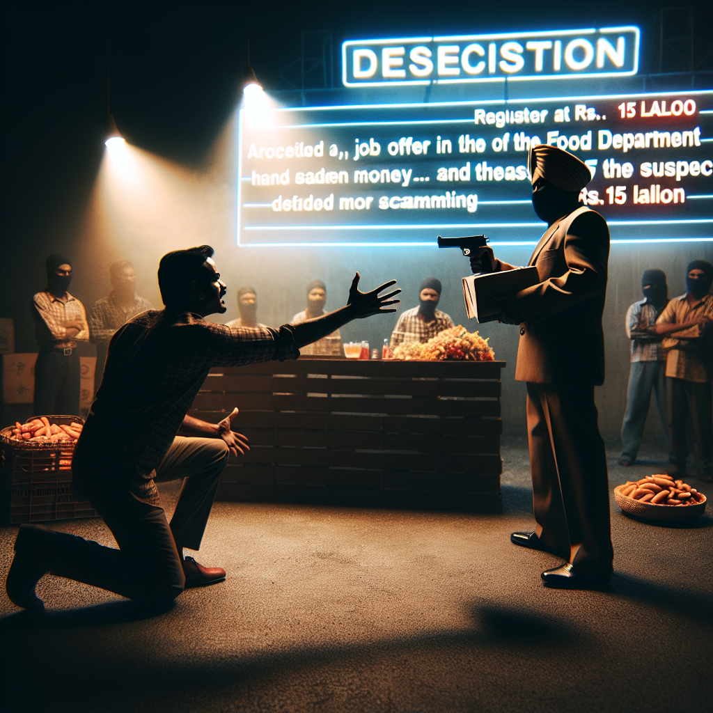 खाद्य विभाग में नौकरी का झांसा: 15 लाख के सौदे में ठगी, आरोपी गिरफ्तार, पैसे मांगने पर दी धमकी!
