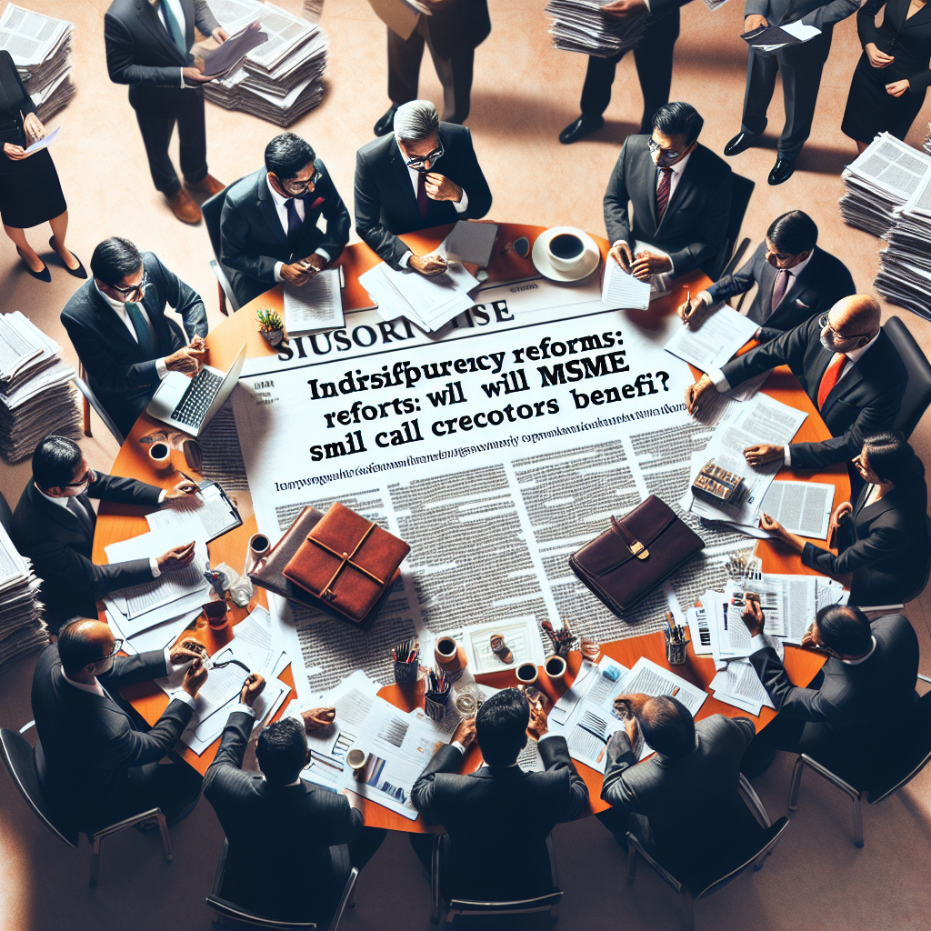 भारत का दिवालिया सुधार: क्या MSME और छोटे Creditor को मिलेगा लाभ?