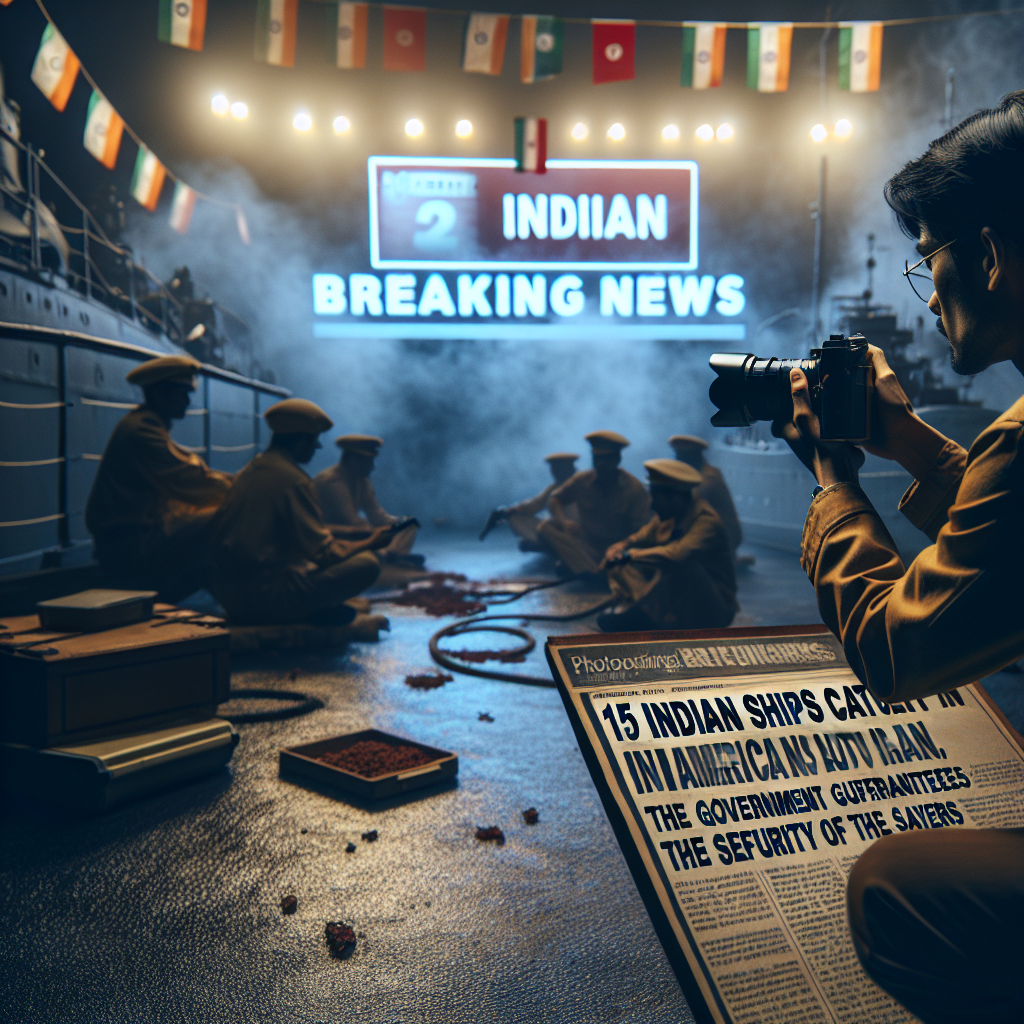 "होरमूज संकट: अमेरिका-ईरान तनाव में फंसे 15 भारतीय जहाज, सरकार ने दी sailors की सुरक्षा की गारंटी, जानें ताजा जानकारी!"