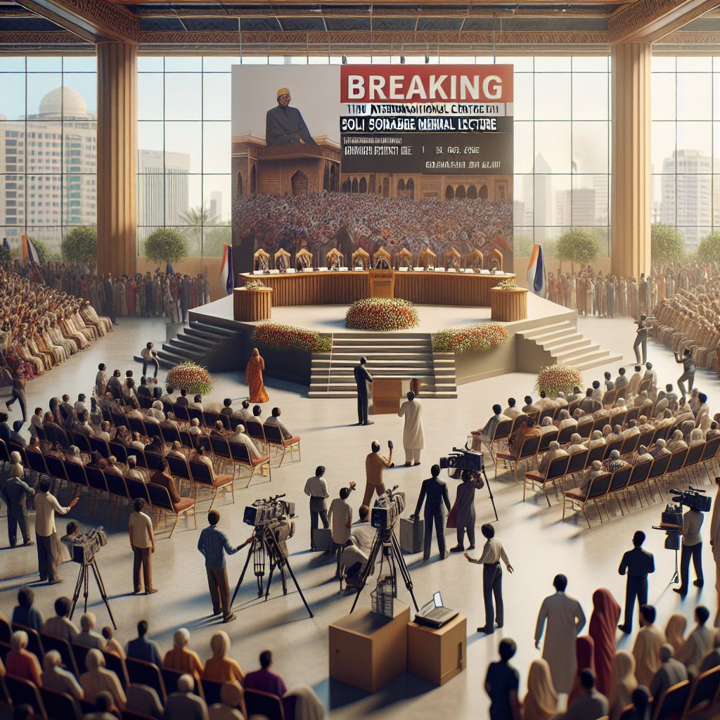 भारत अंतरराष्ट्रीय केंद्र में आज होगा 5वां सोली सोराबजी स्मृति व्याख्यान