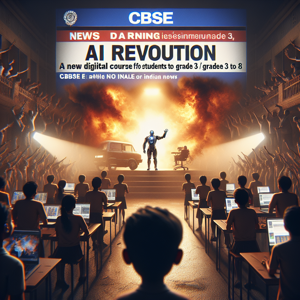 CBSE का AI क्रांति: 3 से 8वीं तक छात्रों के लिए डिजिटल प्लेटफार्म पर अब मिलेगा नया कोर्स!