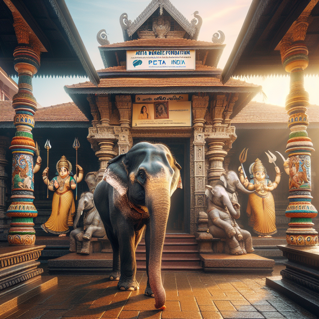 अनीता डोंगरे फाउंडेशन और पीटा इंडिया ने दिया केरल के मंदिर को हाथी