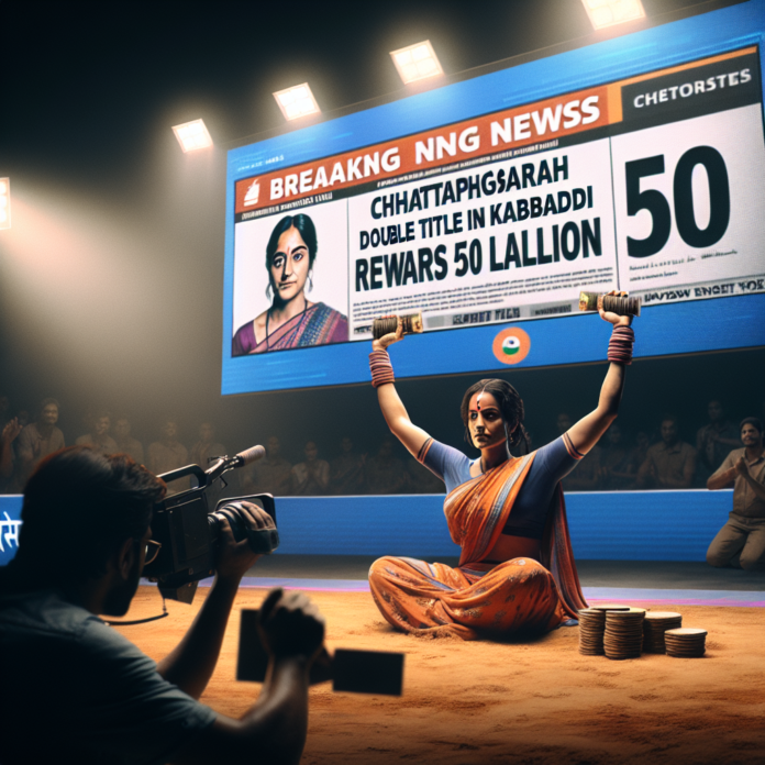 <p><strong>ब्रेकिंग न्यूज़: छत्तीसगढ़ की संजू देवी ने कबड्डी में जीता डबल खिताब, मिली 50 लाख की इनाम! 🇮🇳🏅</strong></p>