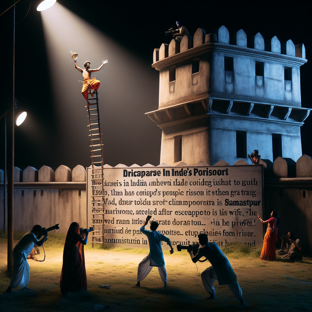 <p><strong>"पत्नी के बिना टावर पर चढ़ा नटखट, समस्तीपुर में जेल से छूटते ही मचाया हंगामा!"</strong></p>