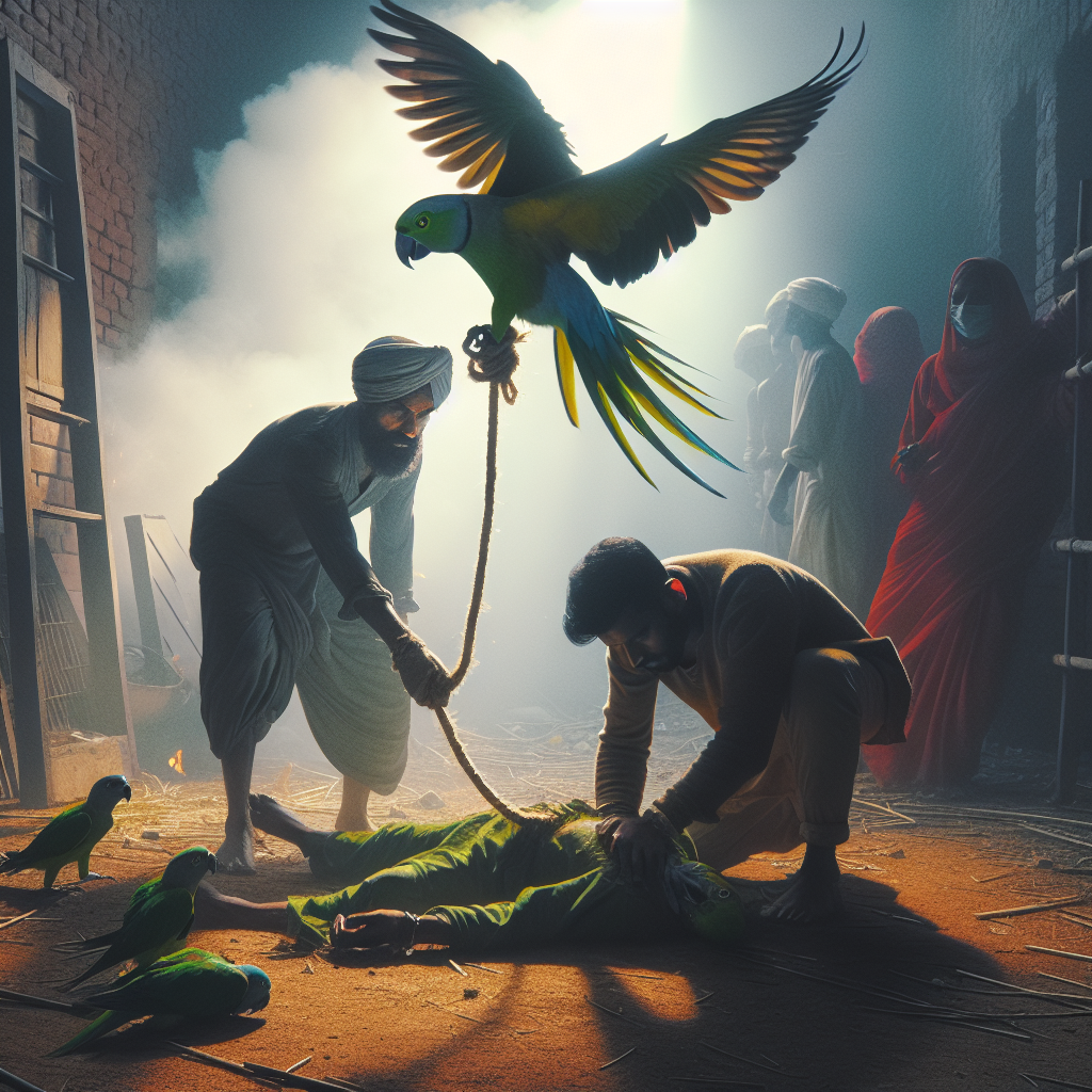 विपक्षी तोते की रेस्क्यू: फायर ब्रिगेड का दिलचस्प VIDEO वायरल!