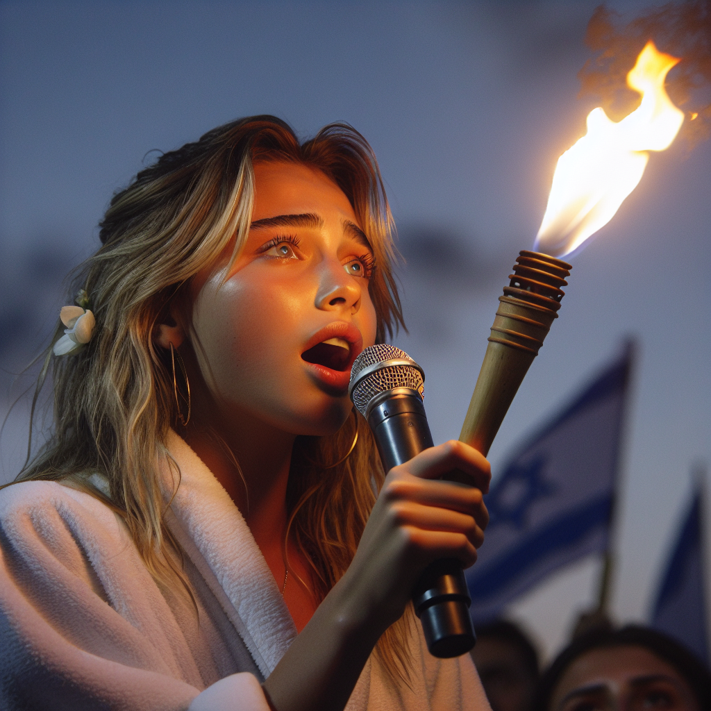 अर्जेंटीना के मिएली ने इसराइली राष्ट्रीय दिवस पर गाया और मशाल जलाई