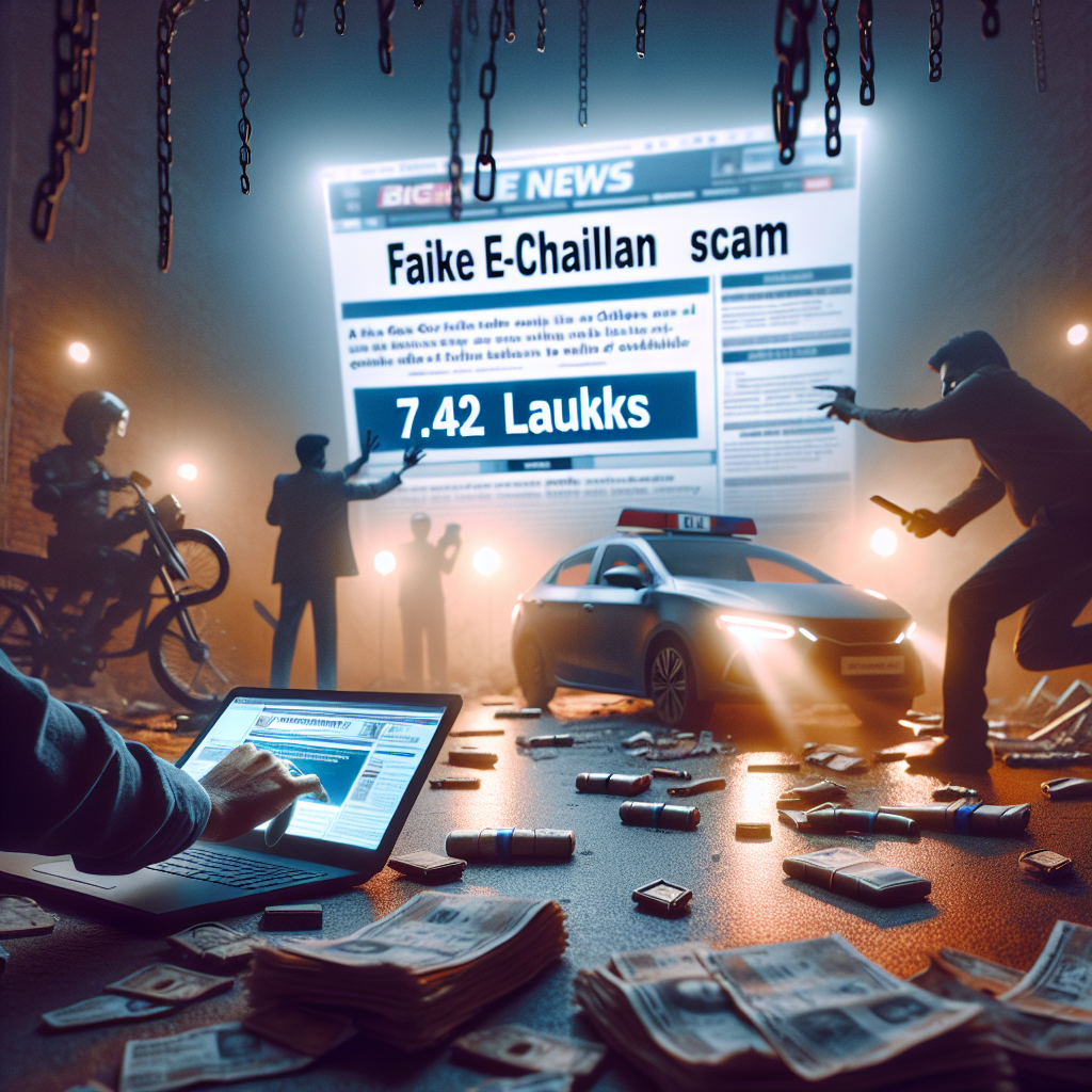 <p><strong>रायपुर समाचार: फर्जी ई-चालान से साइबर ठगी का नया खेल, लिंक पर क्लिक करते ही उड़ाए 7.42 लाख!</strong></p>