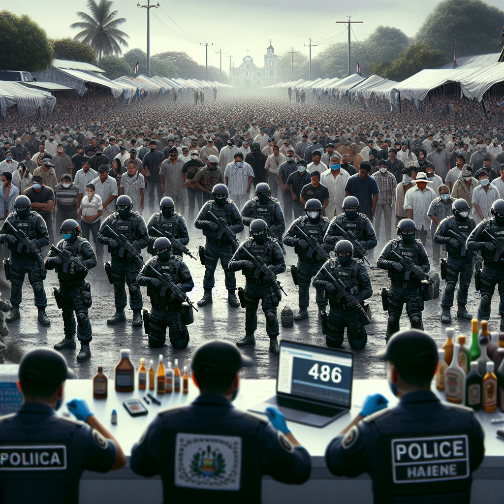 साल्वाडोर में 486 कथित गैंग सदस्यों का सामूहिक परीक्षण शुरू