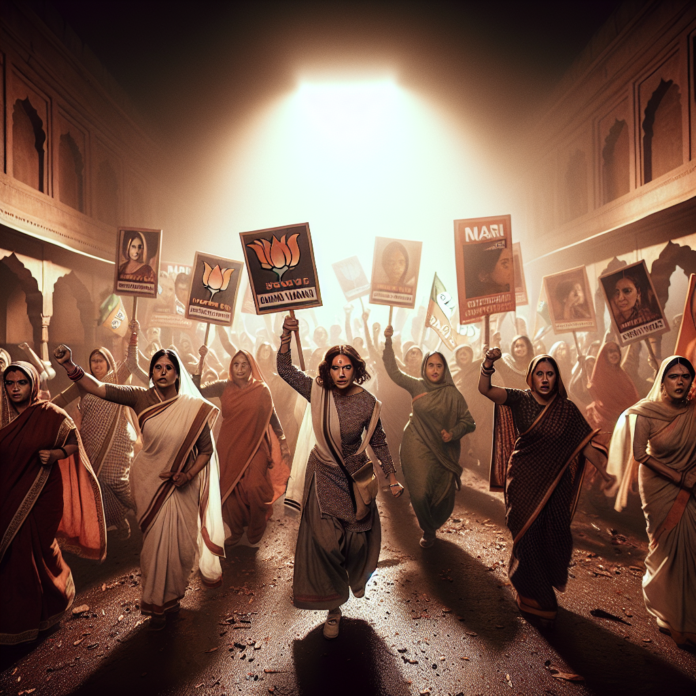 <p><strong>"रायपुर: नारी शक्ति वंदन अधिनियम के समर्थन में गरजीं महिलाएँ, कांग्रेस के खिलाफ भाजपा महिला मोर्चा का उग्र मार्च!"</strong></p>