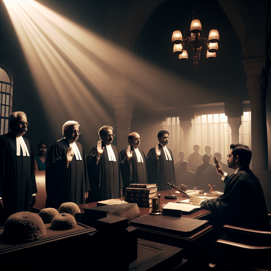 <p><strong>"बिलासपुर हाई कोर्ट में historic पल: पांच जजों ने ली स्थायी जज की शपथ, रजिस्ट्रार जनरल ने जारी की अधिसूचना!"</strong></p>