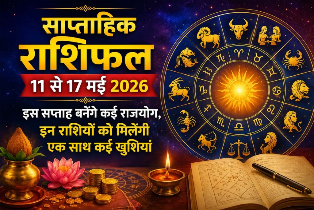 11 से 17 मई 2026 साप्ताहिक राशिफल – इन राशियों को मिलेगा राजयोग का लाभ