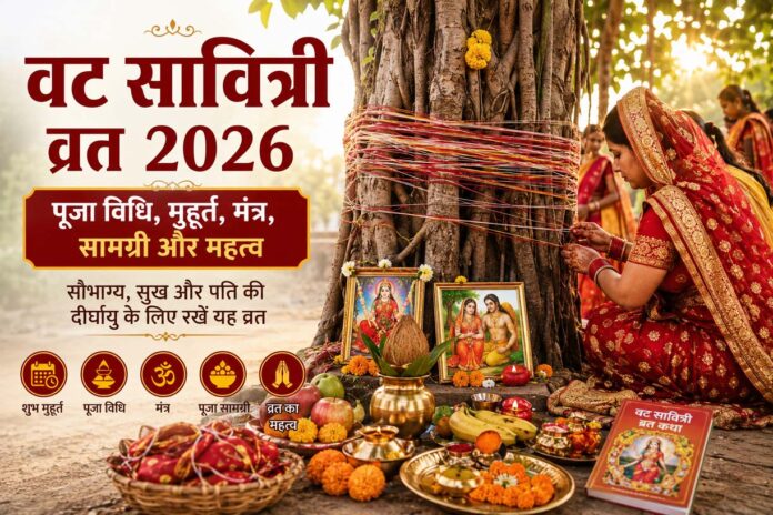 Vat Savitri Vrat 2026: 5 शुभ संयोग में आज वट सावित्री व्रत, जानें पूजा विधि, मुहूर्त, मंत्र, सामग्री और महत्व